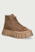 Tommy Jeans TJW PLATFORM SNEAKER MC WL sneakersy damskie zamszowe brązowe EN0EN03134