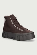 Tommy Jeans TJW PLATFORM SNEAKER MC WL sneakersy damskie zamszowe brązowe EN0EN03134