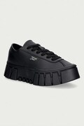 Tommy Jeans TJW PLATFORM SNEAKER LEATHER LC sneakers γυναικεία δερμάτινα μαύρα EN0EN03165