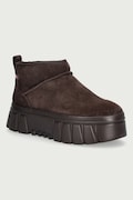 Tommy Jeans TJW SUEDE PLATFORM BOOTS WL śniegowce damskie skórzane brązowe EN0EN03158