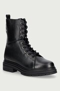 Tommy Hilfiger workery damskie skórzane TH EMBOSS GRAIN LEATHER BOOT czarne FW0FW09553
