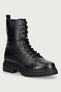 Tommy Hilfiger workery damskie skórzane TH EMBOSS GRAIN LEATHER BOOT czarne FW0FW09553