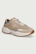 Tommy Hilfiger TH MODERN SPORTY RUNNER LEATHER sneakers γυναικεία δερμάτινα μπεζ FW0FW09590