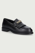 Tommy Hilfiger mokasyny damskie skórzane TH CHAIN FRINGE LEATHER LOAFER czarne FW0FW09668