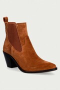 Tommy Hilfiger ženski semišasti gležnjarji SUEDE WESTERN CHELSEA BOOT rjavi FW0FW09581
