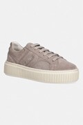 Furla Sky Lace-Up sneakersy damskie zamszowe brązowe YM55FKY BX0579 4892S