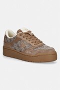 Guess MIRAM16 sneakersy damskie brązowe na platformie FLTM16 FAL12