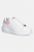 Guess FIREUP sneakers Γυναικεία δερμάτινα λευκά Στην πλατφόρμα FLTFRE LEA12