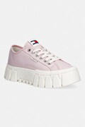 Tommy Jeans TJ PLATFORM SNEAKER tenisówki damskie różowe EN0EN03098