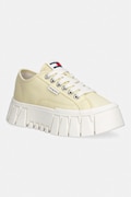 Tommy Jeans TJ PLATFORM SNEAKER tenisówki damskie żółte EN0EN03098