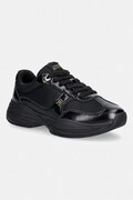 Tommy Hilfiger MODERN RUNNER SHINY LEATHER sneakers Γυναικεία μαύρα FW0FW09413