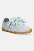 Calvin Klein LOW PROFILE RUN MG SUE DB LACES sneakersy damskie skórzane niebieskie HW0HW03150