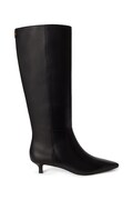 Lauren Ralph Lauren μπότες Γυναικεία δερμάτινες Frncsa Tl Hl μαύρες 802P15725001