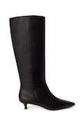 Lauren Ralph Lauren μπότες Γυναικεία δερμάτινες Frncsa Tl Hl μαύρες 802P15725001