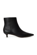 Lauren Ralph Lauren stivali alla caviglia su una spilla da donna in pelle Frncsa Bt Hl neri 802P15721001