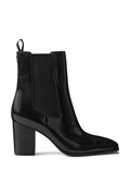 Lauren Ralph Lauren chelsea čižmy na podpätku dámske kožené Rlyn Bte Hl čierne 802P12049001