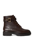 Lauren Ralph Lauren stivali Chelsea da donna in pelle Allyson Logo marrone 802P12046003