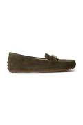 Lauren Ralph Lauren mokasinke za žene od brušene kože Barnsbury zelene 802821629036