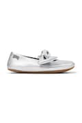 Camper балетки дитячі шкіряні Right Kids срібні K800702