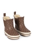 Konges Sløjd kalosze dziecięce ROI PRINTED RAIN BOOT brązowe KS105766