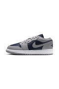 Jordan Air Jordan 1 Low sneakersy dziecięce skórzane szare 553560