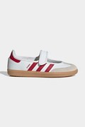 adidas Originals SAMBA JANE μπαλαρίνες Παιδικές δερμάτινες λευκές KJ2658