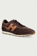 Hogan H699 Allacciato H sneakers pánske semišové hnedé HXM6990GA00UHO0FDK