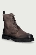 AllSaints buty męskie skórzane Skiff Military Boot brązowe M054FD