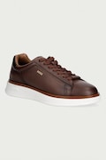 BOSS sneakers Ανδρικά Bulton καφέ δερμάτινα 50573560.210