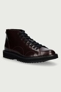 Fred Perry półbuty męskie skórzane G Cox x FP Monkey bordowe SB3401
