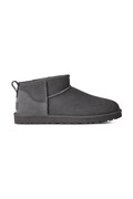 UGG μπότες χιονιού ανδρικές σουέτ M Classic Ultra Mini γκρί 1137391.DGRY