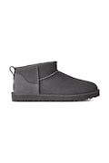 UGG μπότες χιονιού ανδρικές σουέτ M Classic Ultra Mini γκρί 1137391.DGRY