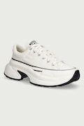 Converse Run Star Crush OX πάνινα sneakers χαμηλά με πλατφόρμα λευκά A19266C