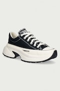 Converse Run Star Crush OX plimsolls Low on a platform black A18465C