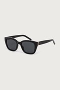 Saint Laurent okulary przeciwsłoneczne kocie oczy damskie czarne SL M176