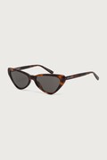 Saint Laurent okulary przeciwsłoneczne kocie oczy damskie brązowe SL 944