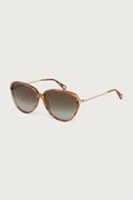 Chloe okulary przeciwsłoneczne okrągłe damskie brązowe CH0406S