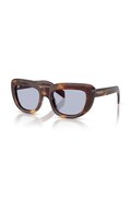 Prada okulary przeciwsłoneczne kocie oczy damskie brązowe 0PR.D07S