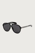 Alexander McQueen okulary przeciwsłoneczne pilotki męskie czarne AM0586S