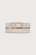 MICHAEL Michael Kors pasek dwustronny damski beżowy 29MKWB557912