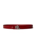 Lauren Ralph Lauren pasek dwustronny damski skórzany czerwony 412P18557