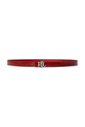 Lauren Ralph Lauren pasek dwustronny damski skórzany czerwony 412P18556