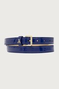 Patrizia Pepe pasek damski skórzany niebieski 8W0047 L125