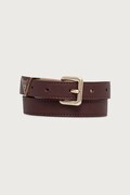 Guess pasek damski z imitacji skóry GILDA bordowy BW9457 P6320