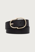 Tommy Hilfiger pasek damski skórzany czarny AW0AW19145