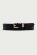 Tommy Hilfiger opasok dámsky kožený čierny AW0AW18693