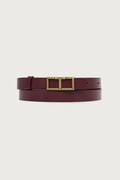 Twinset dvostrani remen za žene od imitacije kože bordo 262TO5250