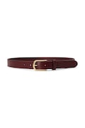 Lauren Ralph Lauren pasek damski skórzany bordowy 412P15694