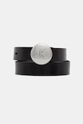 Calvin Klein pasek damski skórzany czarny LV04F7115G