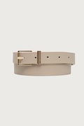Tommy Hilfiger pasek damski skórzany beżowy AW0AW18692
